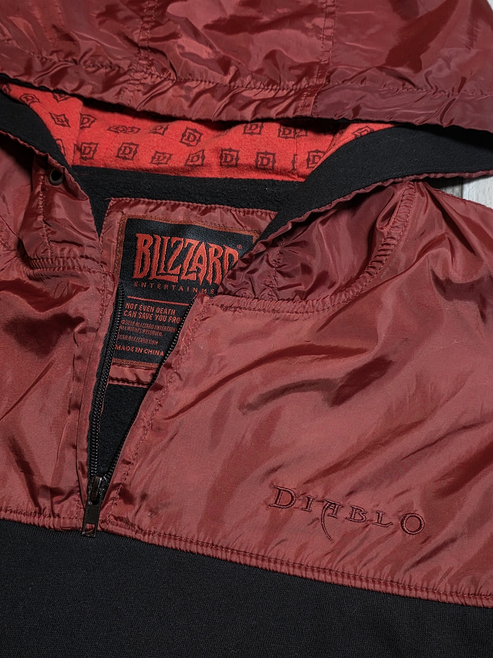 Blizzard Entertainment Diablo Infernal Collection Colorblock Hoodie Sz 2XL